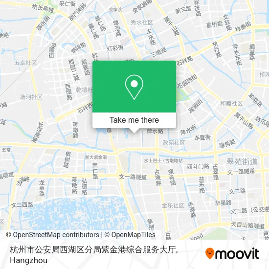 杭州市公安局西湖区分局紫金港综合服务大厅 map