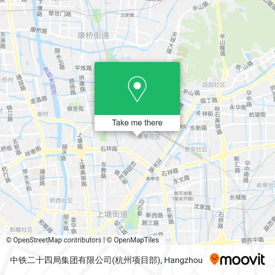 中铁二十四局集团有限公司(杭州项目部) map