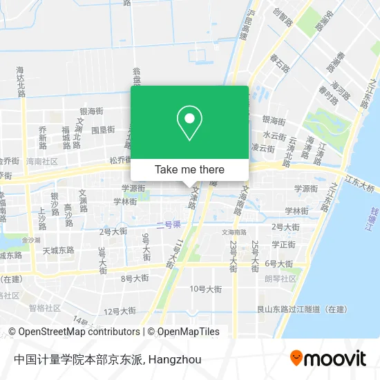 中国计量学院本部京东派 map