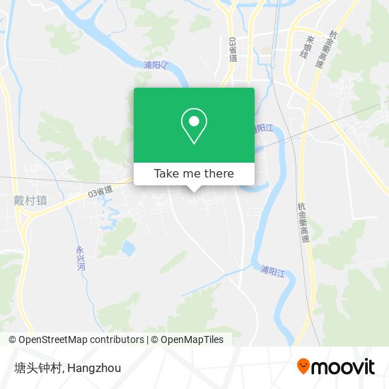 塘头钟村 map