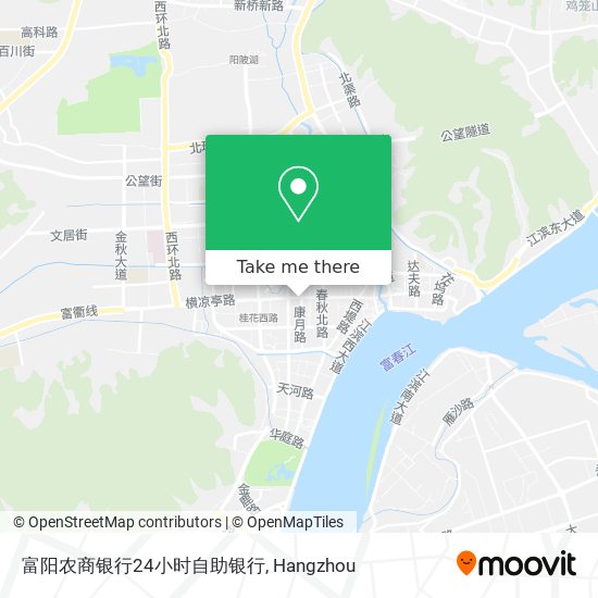 富阳农商银行24小时自助银行 map