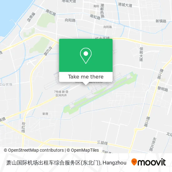 萧山国际机场出租车综合服务区(东北门) map