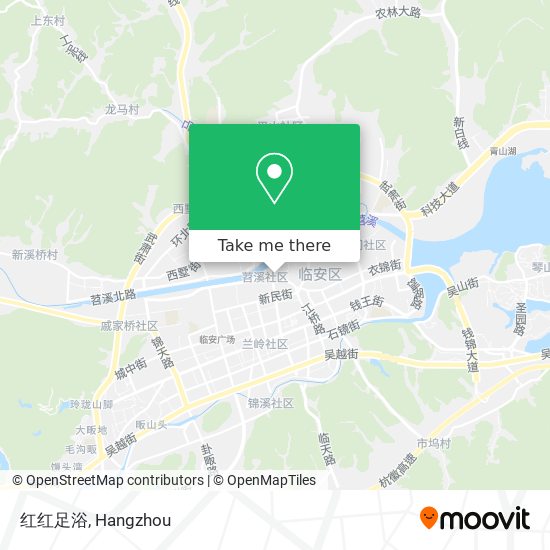 红红足浴 map