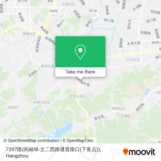 7297路(闲林埠-文二西路通普路口(下客点)) map