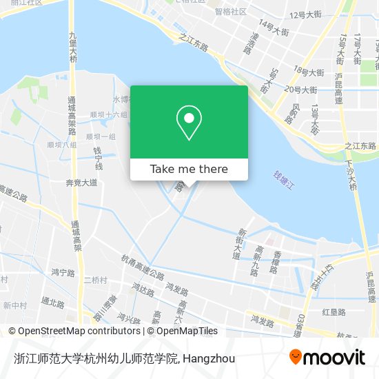 浙江师范大学杭州幼儿师范学院 map