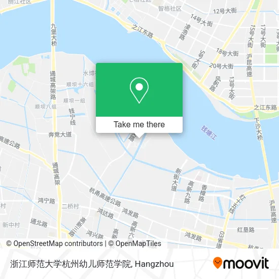 浙江师范大学杭州幼儿师范学院 map