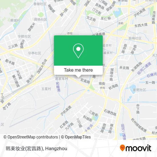 韩束妆业(宏昌路) map