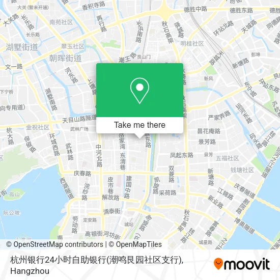杭州银行24小时自助银行(潮鸣艮园社区支行) map