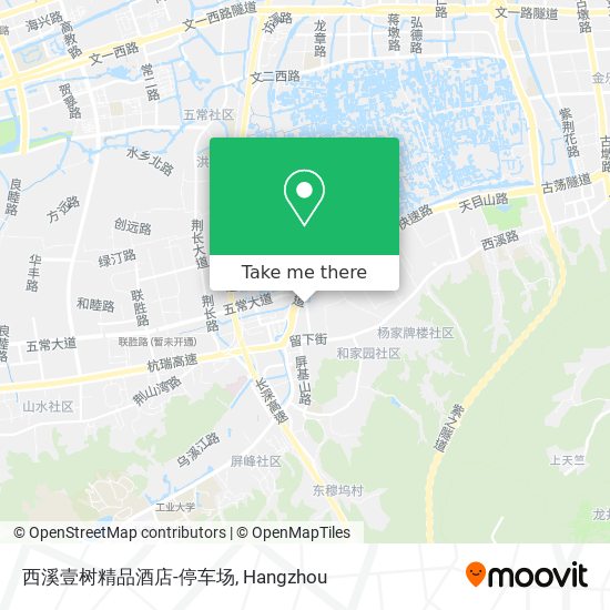 西溪壹树精品酒店-停车场 map