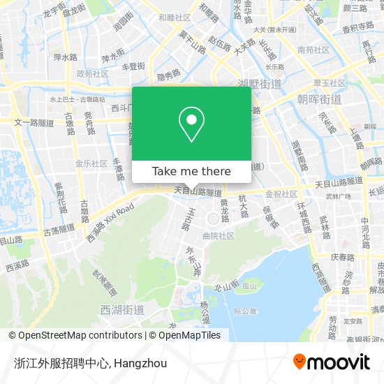 浙江外服招聘中心 map