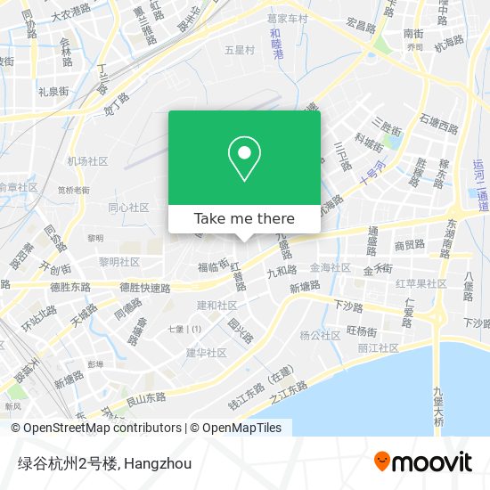 绿谷杭州2号楼 map