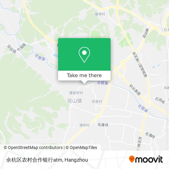 余杭区农村合作银行atm map