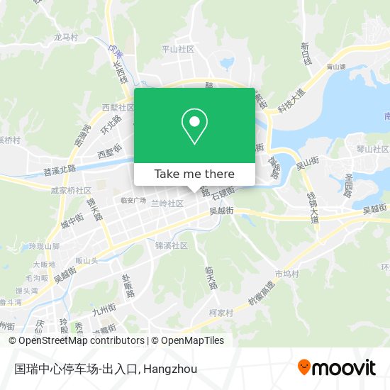 国瑞中心停车场-出入口 map