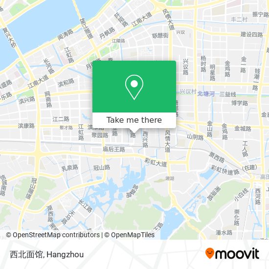 西北面馆 map