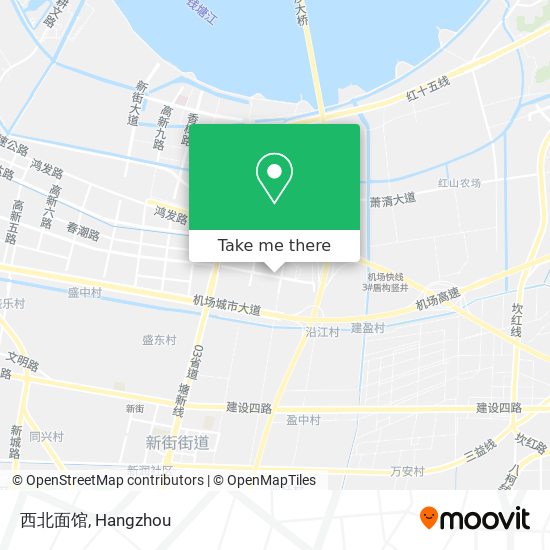 西北面馆 map