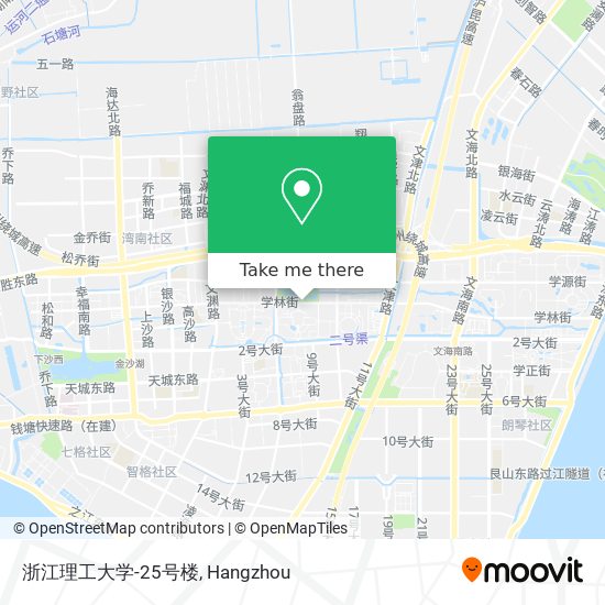 浙江理工大学-25号楼 map