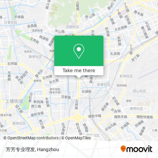 芳芳专业理发 map