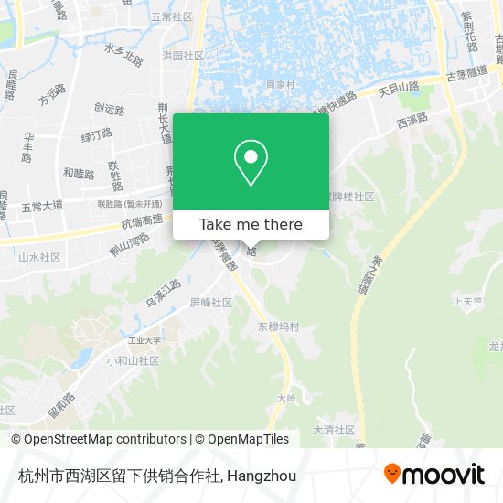 杭州市西湖区留下供销合作社 map