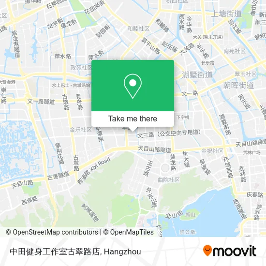 中田健身工作室古翠路店 map