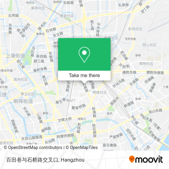 百田巷与石桥路交叉口 map