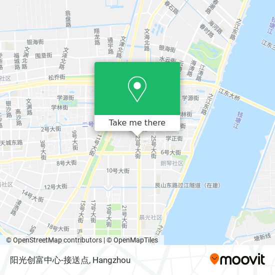 阳光创富中心-接送点 map