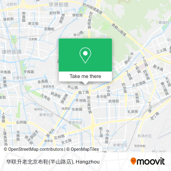 华联升老北京布鞋(半山路店) map