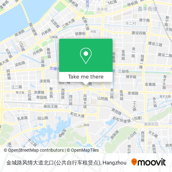 金城路风情大道北口(公共自行车租赁点) map