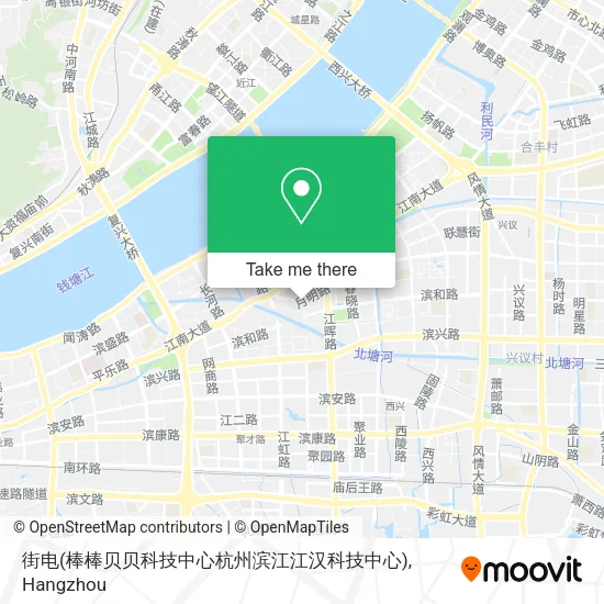 街电(棒棒贝贝科技中心杭州滨江江汉科技中心) map