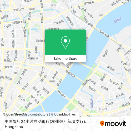 中国银行24小时自助银行(杭州钱江新城支行) map