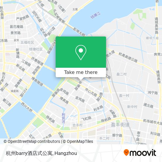 杭州barry酒店式公寓 map
