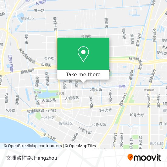 文渊路辅路 map
