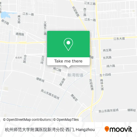 杭州师范大学附属医院新湾分院-西门 map