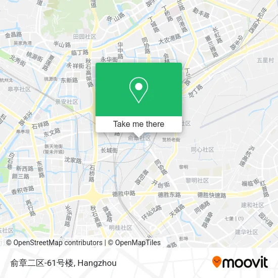 俞章二区-61号楼 map