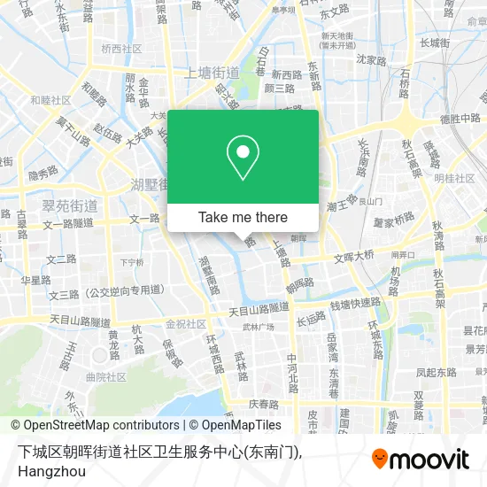 下城区朝晖街道社区卫生服务中心(东南门) map