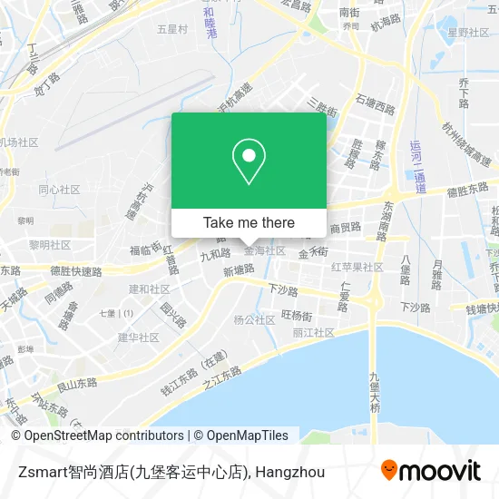 Zsmart智尚酒店(九堡客运中心店) map