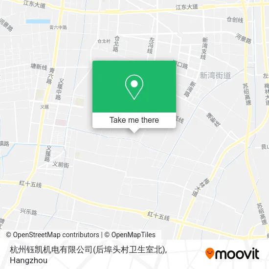 杭州钰凯机电有限公司(后埠头村卫生室北) map