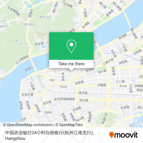 中国农业银行24小时自助银行(杭州江南支行) map