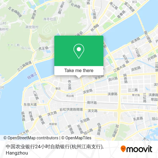 中国农业银行24小时自助银行(杭州江南支行) map