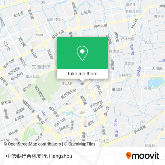 中信银行余杭支行 map