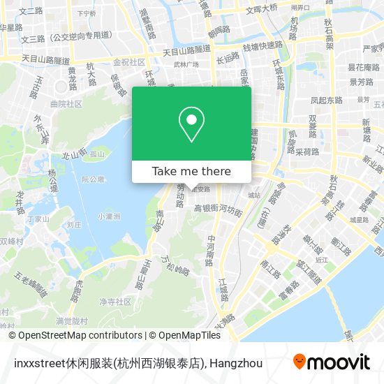 inxxstreet休闲服装(杭州西湖银泰店) map