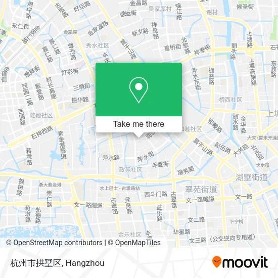 杭州市拱墅区 map