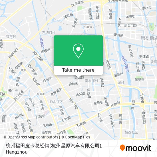 杭州福田皮卡总经销(杭州星原汽车有限公司) map