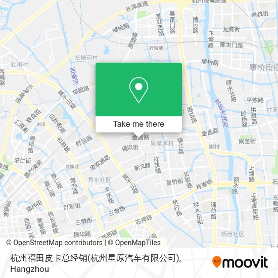 杭州福田皮卡总经销(杭州星原汽车有限公司) map