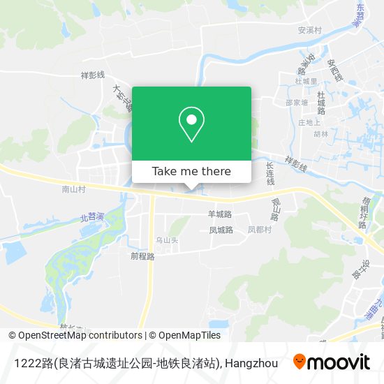 1222路(良渚古城遗址公园-地铁良渚站) map