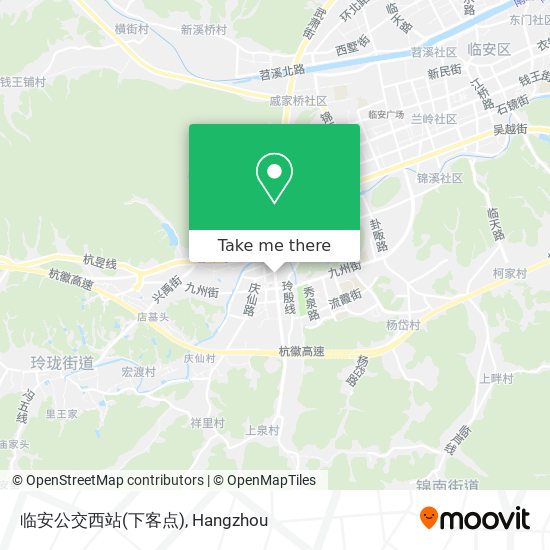 临安公交西站(下客点) map