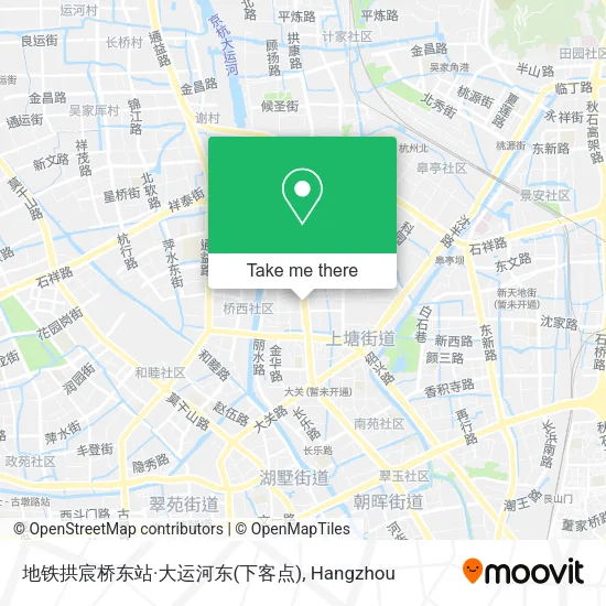 地铁拱宸桥东站·大运河东(下客点) map