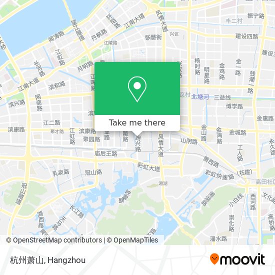 杭州萧山 map