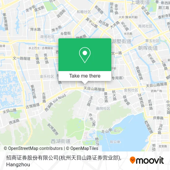 招商证券股份有限公司(杭州天目山路证券营业部) map