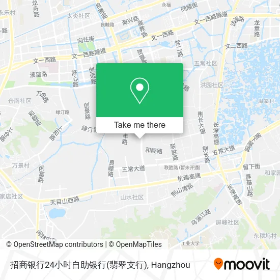 招商银行24小时自助银行(翡翠支行) map