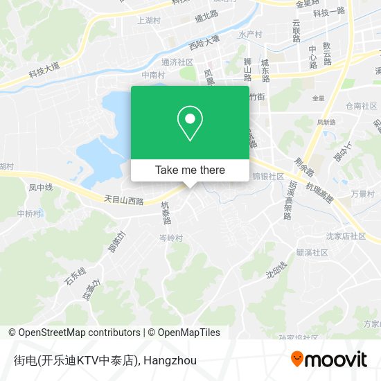 街电(开乐迪KTV中泰店) map